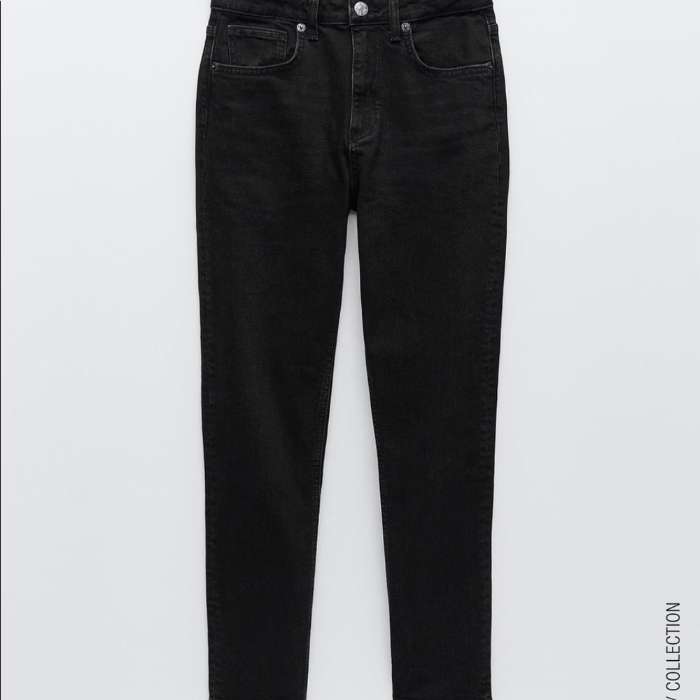 ZARA slim fit high rise jean